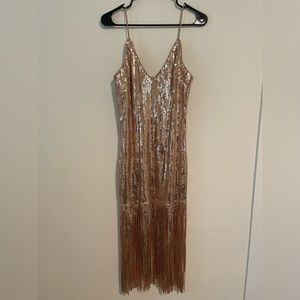 Champagne/gold sequin dress - Forever 21 - size M